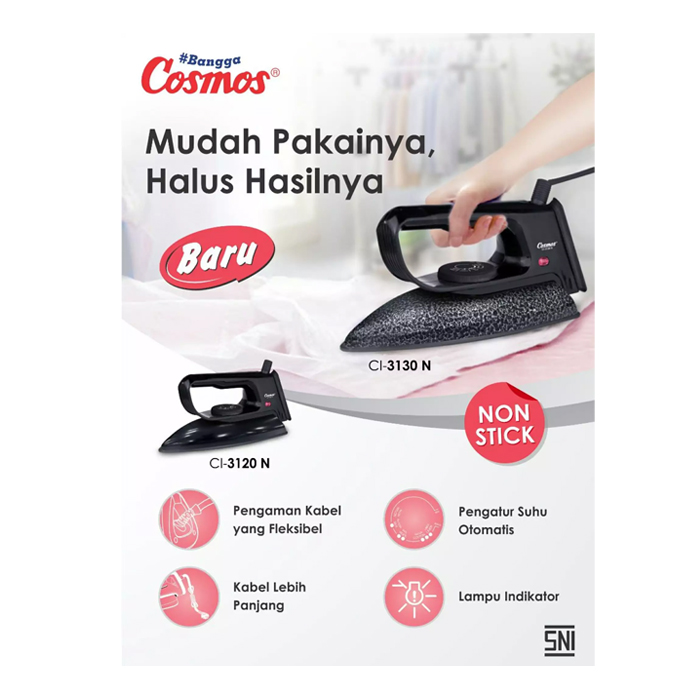 Cosmos Setrika Non Stick Soleplate - CI3130N